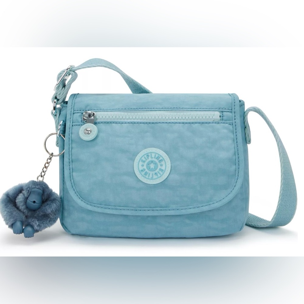 KIPLING Sabian Mini Crossbody Bag Blue Cool NWT